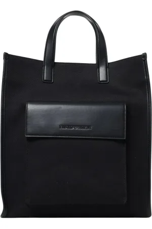 Emporio Armani Taske, Herre, Sort, ONE SIZE, Uld, Elegant Læder Skuldertaske