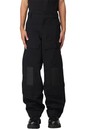 032c Bukser, Herre, Sort, L, Bomuld, MultiPocket Relaxed Fit Cargo Bukser