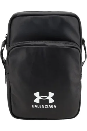 Balenciaga Taske, Herre, Sort, ONE SIZE, Uld, Sort Læder Crossbody Skuldertaske