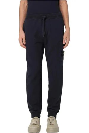 Stone Island Bukser, Herre, Blå, L, Blå Sweatpants til Mænd