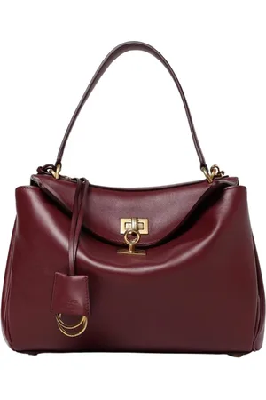 Balenciaga Taske, Dame, Rød, ONE SIZE, Uld, Burgundy Top Håndtag Skuldertaske