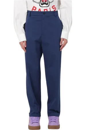Kenzo Bukser, Herre, Blå, S, Beige Straight-Leg Bukser