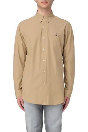 Ralph Lauren Skjorte, Herre, , 2XL, Bomuld, Rosa Slim Fit Oxford Skjorte