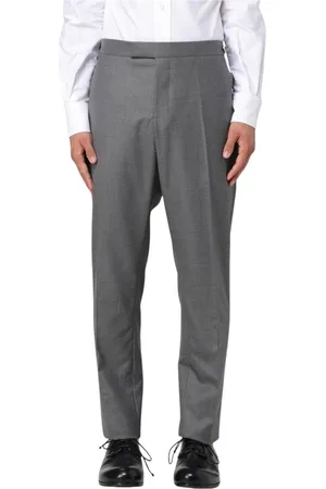 Thom Browne Bukser, Herre, Grå, L, Elegant Grå Bukser