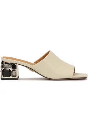 Kazar Sko, Dame, , 35 EU, Uld, Elegant flip-flops på en hæl dekoreret med sten
