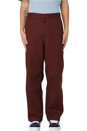 Carhartt Bukser, Herre, Rød, W29, Bomuld, Mursten Røde Arbejdsbukser