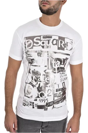 Dsquared2 Top, Herre, Hvid, 2XL, Bomuld, Bomuld Logo T-shirt