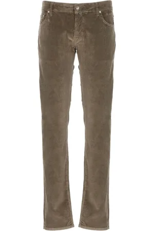 Jacob Cohen Jeans, Herre, Brun, W40, Bomuld, Brun Corduroy Jeans Aw23