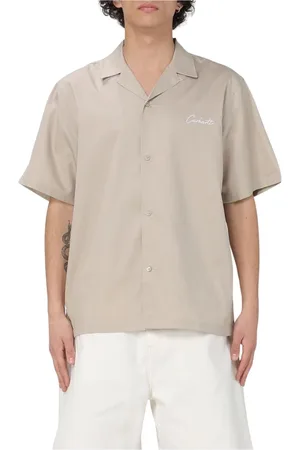 Carhartt Skjorte, Herre, , L, Bomuld, Sort afslappet pasform kortærmet skjorte