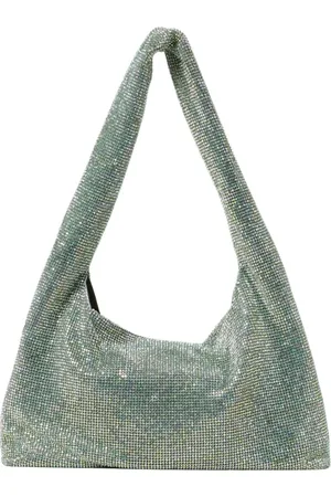 KARA Taske, Dame, Grøn, ONE SIZE, Uld, Farverig Paillet Skuldertaske