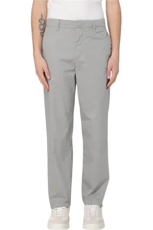 Armani Exchange Bukser, Herre, Grå, W32, Uld, Klassiske sorte slim fit bukser