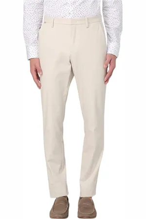 HUGO BOSS Bukser, Herre, Hvid, XL, Bomuld, Blå Slimfit Bukser alsidig stil