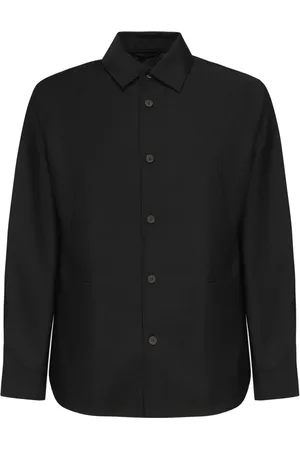 Emporio Armani Jakke, Herre, Sort, XL, Sort klassisk jakke med knapper