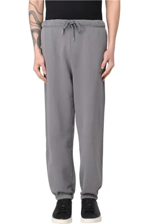 HUGO BOSS Bukser, Herre, Grå, S, Bomuld, Moderne Grå Sweatpants med Lommer