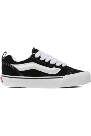 Vans Sko, Herre, Sort, 45 EU, Klassiske Sorte og Hvide Sneakers