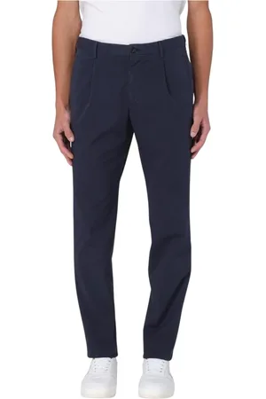 Incotex Bukser, Herre, Blå, 4XL, Uld, Slim-Fit Uld-Blandingsblå Bukser