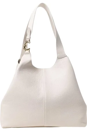 Coccinelle Taske, Dame, Hvid, ONE SIZE, Uld, Nude Læder Skuldertaske