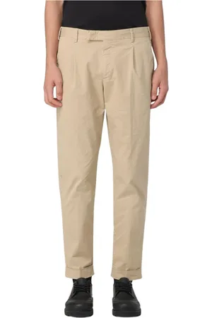 PT Torino Bukser, Herre, , 3XL, Hvide afslappede plisserede chinos
