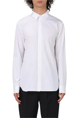 Jil Sander Skjorte, Herre, Hvid, M, Bomuld, Klassisk Bomuldsskjorte, Hvid, Minimalistisk Stil