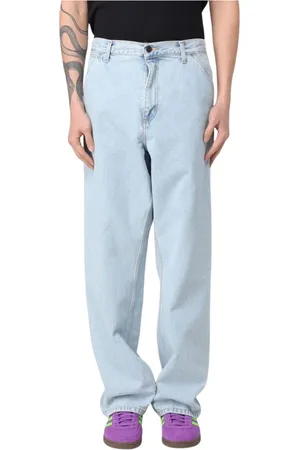 Carhartt Jeans, Herre, Blå, W31, Bomuld, Lys Vask Tømrer Bukser til Mænd