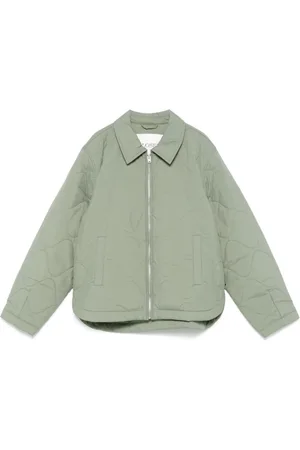 Closed Jakke, Dame, Grøn, XS, Nylon, Olivengrøn Zip-Up Jakke