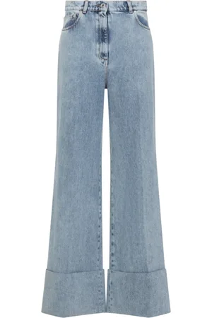 Lanvin Jeans, Dame, Blå, 2XS, Bomuld, Blå Bomuldsbukser til Kvinder