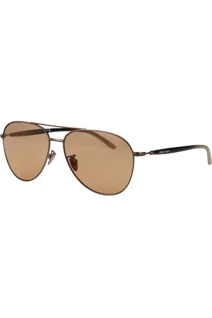 Giorgio Armani Tilbehør, Herre, Brun, 58 MM, Gradient Linse Rektangulære Solbriller