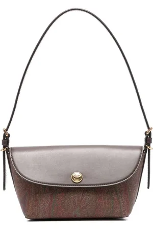 Etro Taske, Dame, Brun, ONE SIZE, Uld, Foldover Skuldertaske