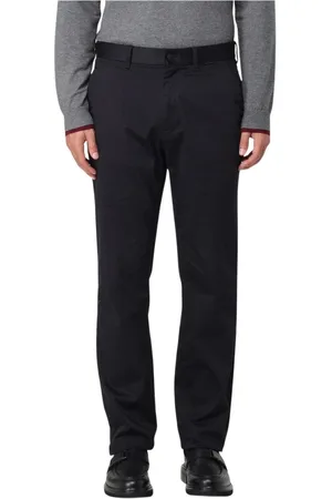 Calvin Klein Bukser, Herre, Sort, W36, Uld, Allround Sorte Straight Leg Bukser