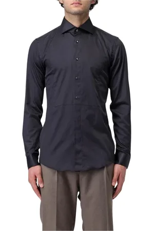 HUGO BOSS Skjorte, Herre, Sort, XL, Bomuld, Klassisk Sort Skjorte