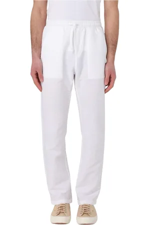 Colmar Bukser, Herre, Hvid, L, Linned, Elegant Linnedbukser