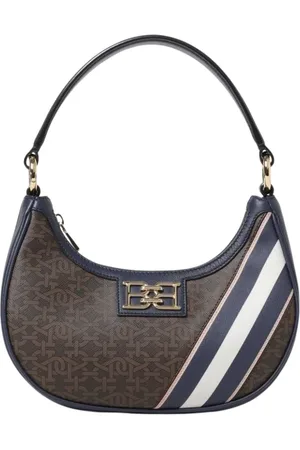 Bally Taske, Dame, Brun, ONE SIZE, Uld, Elegant Half Moon Skuldertaske