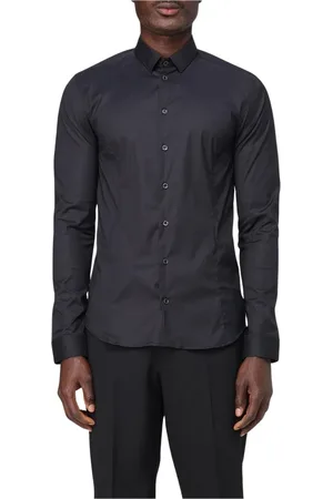Patrizia Pepe Skjorte, Herre, Sort, M, Sort Button-Up Skjortekjole