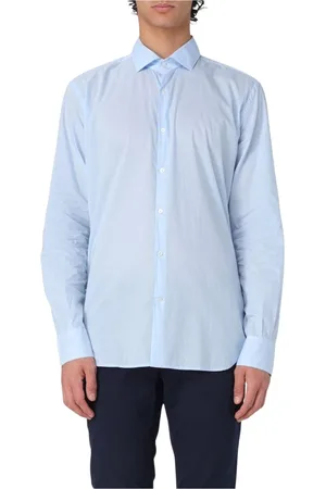 BROOKSFIELD Skjorte, Herre, Blå, 3XL, Bomuld, Klassisk Hvid Bomuldsskjorte Regular Fit