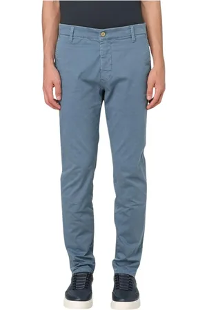 Jeckerson Bukser, Herre, Blå, W28, Uld, Stilfulde Casual Straight-Leg Bukser