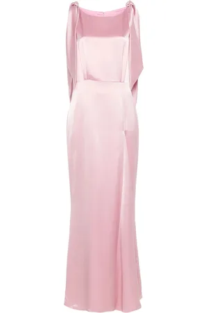 FELY CAMPO Kjole, Dame, Lyserød, M, Rose Boat Neck Kjole