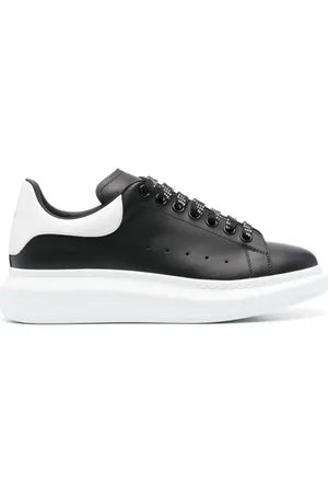 Alexander McQueen Sko, Herre, Sort, 45 EU, Læder, Chunky Sole Low Top Sneakers