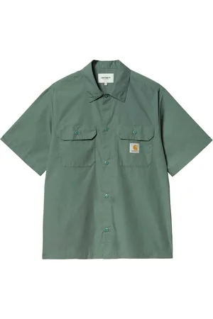 Carhartt Skjorte, Herre, Grøn, M, Bomuld, Håndværk Bomuld Skjorte