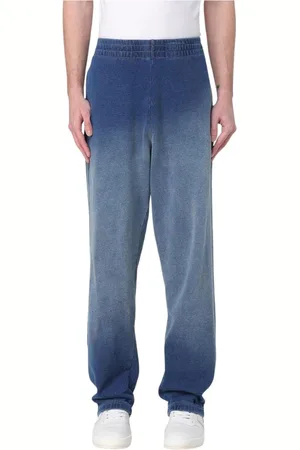 Diesel Bukser, Herre, Blå, L, Uld, Casual Denim Sweatpants Stilfuld Moderne Blå