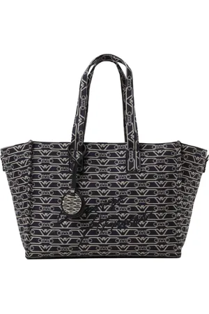 Emporio Armani Taske, Dame, Blå, ONE SIZE, Uld, Denim Skuldertaske