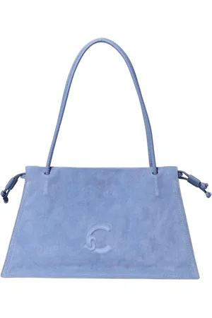 Coccinelle Taske, Dame, Blå, ONE SIZE, Uld, Beige Snørelukning Skuldertaske