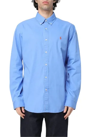 Ralph Lauren Skjorte, Herre, Blå, S, Pink Slim Fit Oxford Skjorte