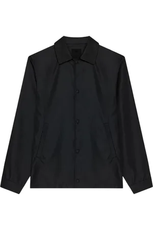 Givenchy Jakke, Herre, Sort, M, Uld, Sort Coach Jakke Stilfuld og Alsidig