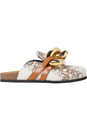 J.W.Anderson Sko, Dame, , 35 EU, Uld, Trykt Lærred Loafer Muldyr