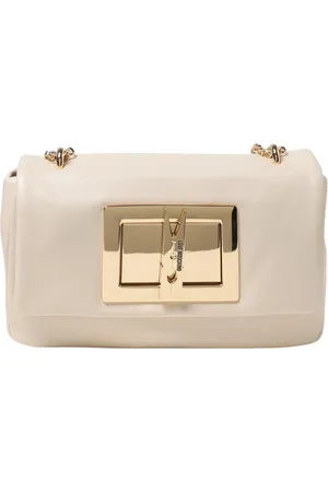 Moschino Taske, Dame, , ONE SIZE, Uld, Elegant Skulder Taske I Elfenben