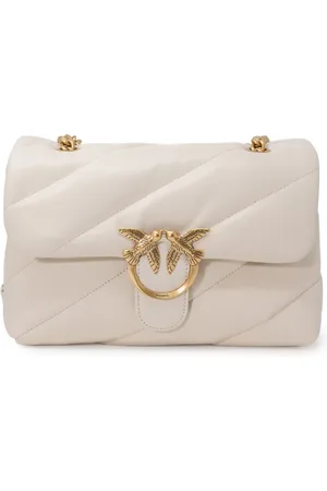Pinko Taske, Dame, Hvid, ONE SIZE, Læder, Crossbody Taske