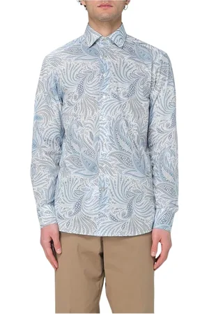 Etro Skjorte, Herre, Flerfarvet, 4XL, Ivory Paisley Print Skjorte