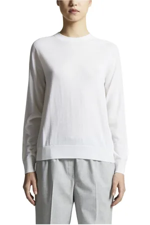 PESERICO SIGN Strik, Dame, Hvid, XS, Uld, Ekstra fin ren ny Merino uld sweater