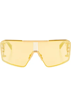 Balmain Tilbehør, unisex, Gul, ONE SIZE, Uld, Le Masque solbriller