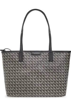 Tory Burch Taske, Dame, Sort, ONE SIZE, Uld, Kurvvævning Lille shopper taske